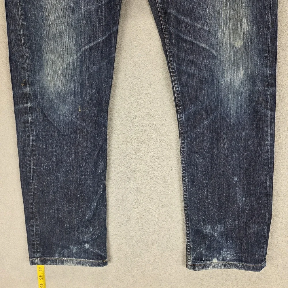 Levis 504 Jeans Mens Blue Straight Regular Red Label Fit Zip Fly Fits 36x30